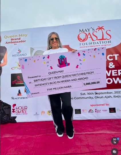 May's Oasis Foundation presentation at a community event